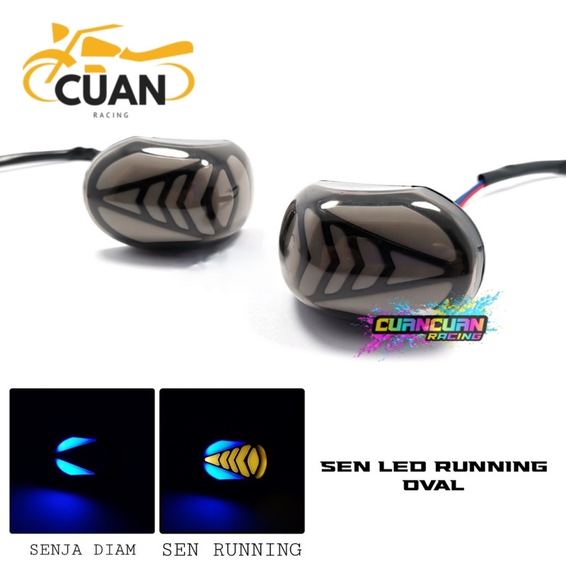 Sein Tempel Lampu Sen Tempel Led Oval Running R15 v3/Cbr150r/Gsx150/Cbr lokal/Cbr thailand/Ninja 250