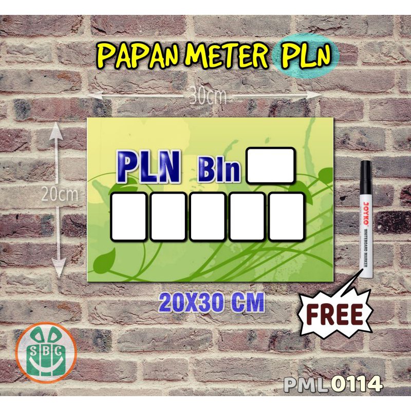 

Stokastik Papan Meter Listrik PLN PAM motif Unik - Floral 14