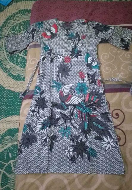 Batik Couple Keluarga Sania Ruffle Ori Ndoro Jowi Dnt Cendrawasih Kupu