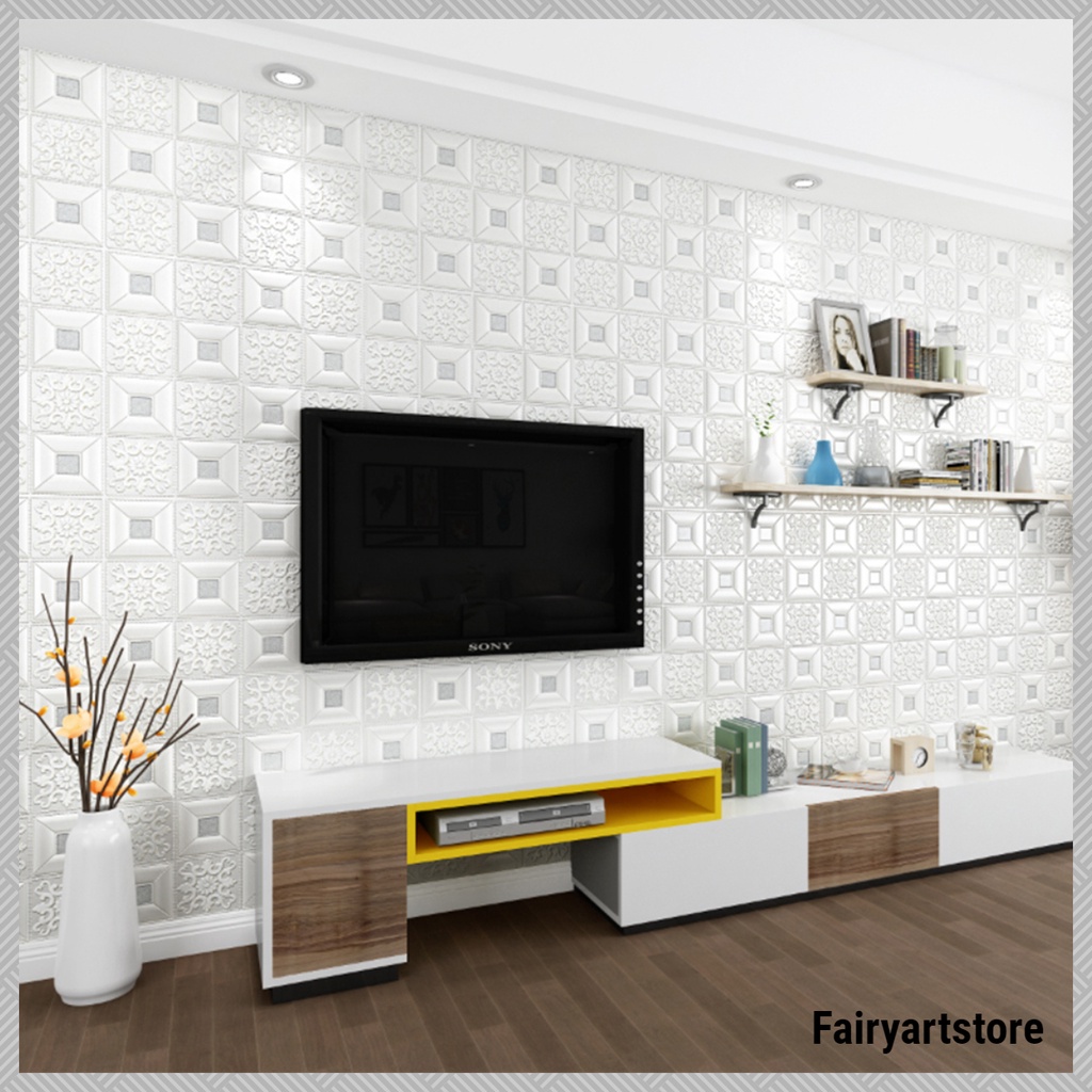 Wallpaper Batik 3D Foam Embossed 77CM X 70CM