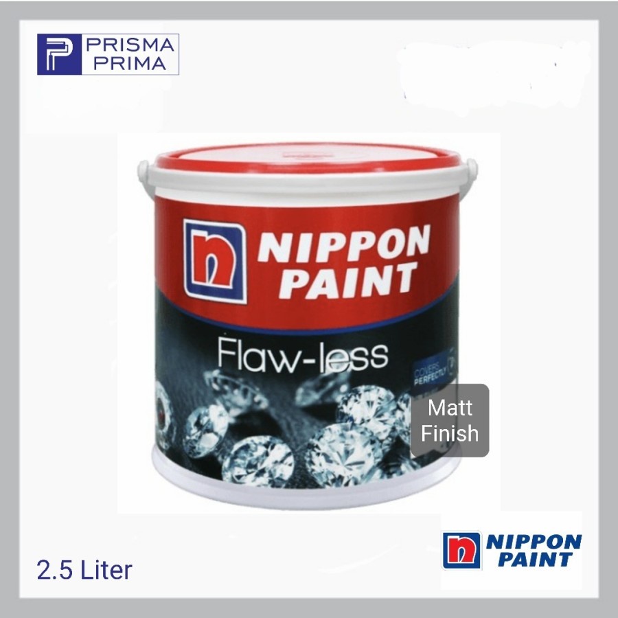 Cat Tembok Interior Nippon Paint FLAWLESS Galon 2.5 Liter Flaw - Less