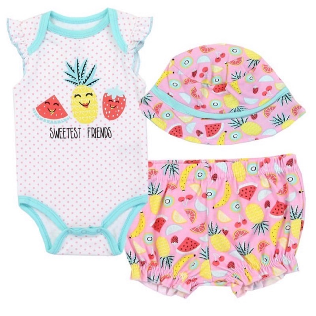 Import ! Pineapple jumper set 3 in 1