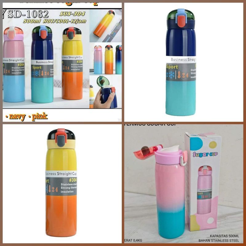 (COD)Termos /Botol Gradasi 500Ml/VACUM CUP TERMOS AIR PANAS/TERMOS STAINLESS