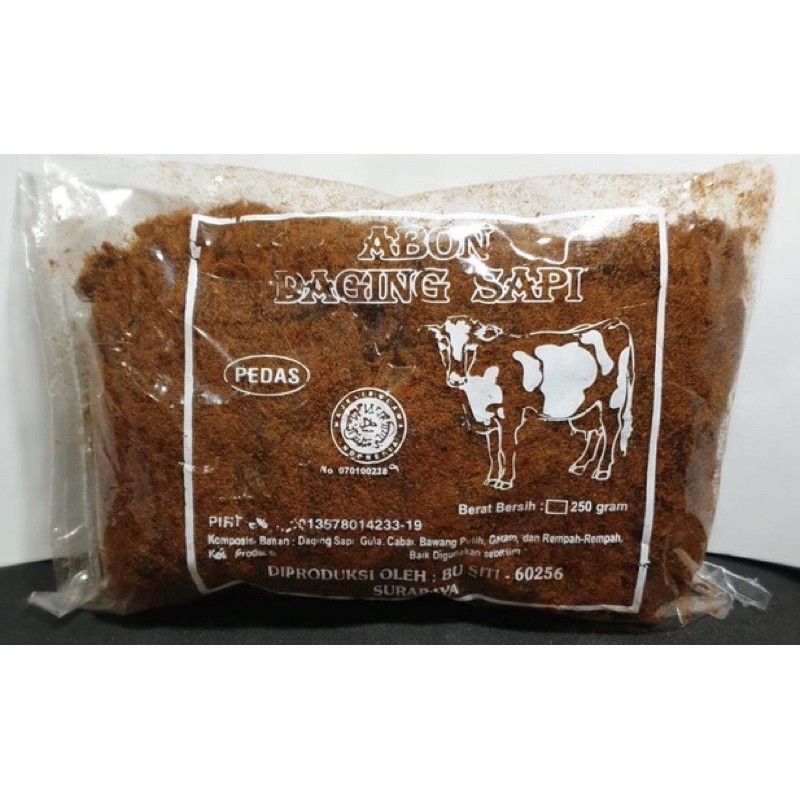 Abon Daging Sapi Asli 100 % Rasa Manis Original Bu Siti