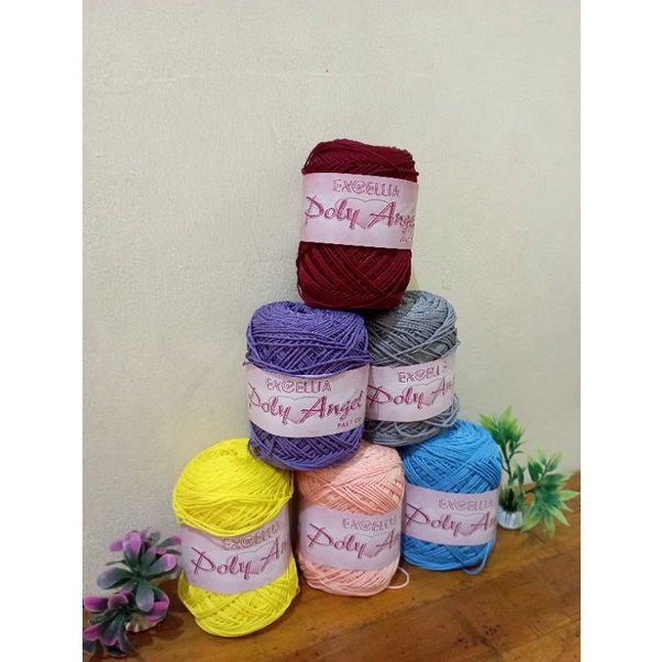 Benang Rajut Polyester Excellia cap Poly Angel