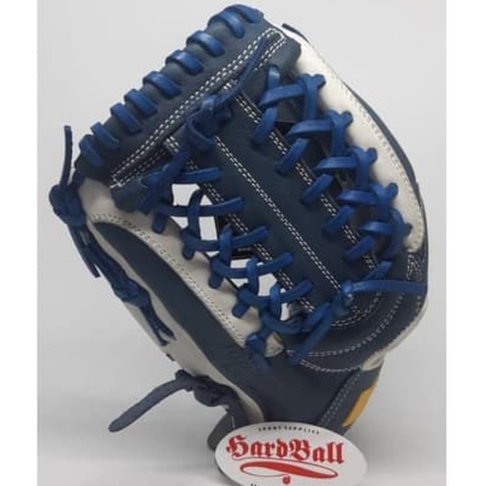 Terlaris Glove Baseball Softball All Leather IKJ 11,1/2" Dark Blue White LEFT Murah