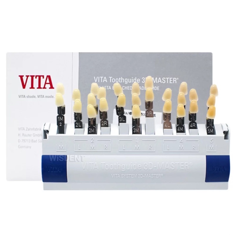 Alice dental shade guide 3D vitapan vita pan gradasi contoh warna gigi palsu veneer crown porcelain