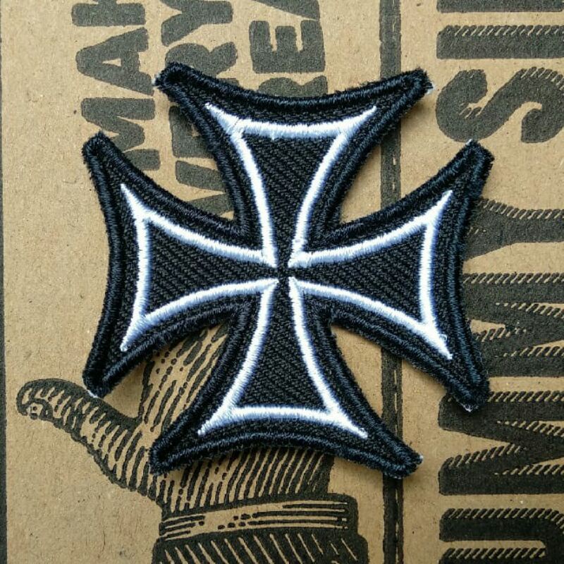 Bordir Iron Cross Jerman Adolf Hitler Schutzstaffel Waffen Totenkopf WW2 Jaket Parka Rompi Tas Topi