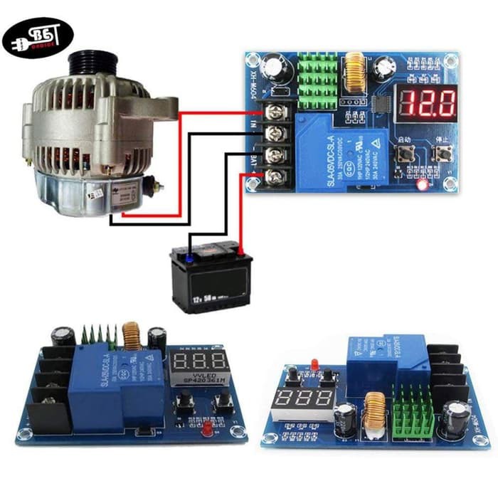 Kontroller Cas Baterai Solar Charge Controller Battery 6-60v XH-M604