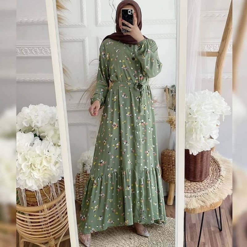 PAULA VANESSA GUMAYA DRESS GAMIS RAYON WANITA BUSUI