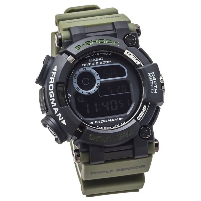 MURAH MERIAH G SHOCK GWF 1000 GSHOCK GWF1000 FROGMAN HIJAU ARMY   Hijau Tua Berkualitas