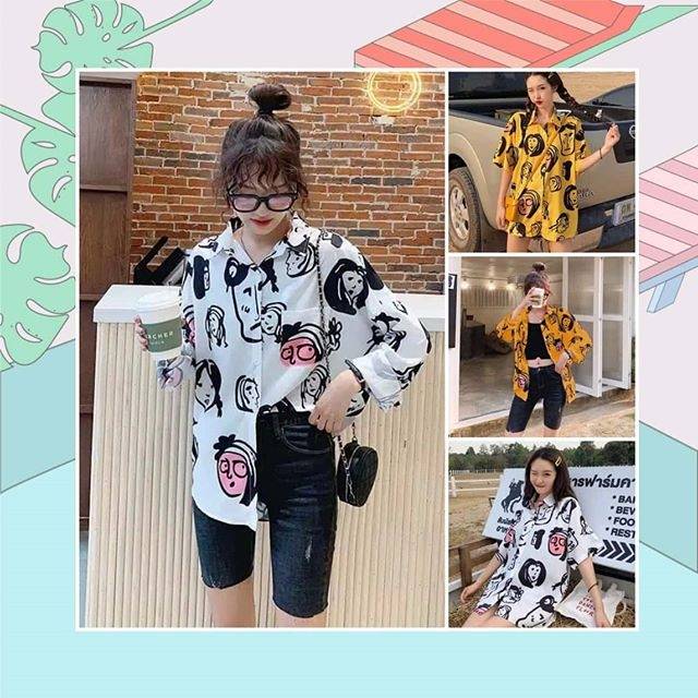 Kemeja Vintage Lucu / Kemeja Retro Vintage/ Kemeja Murah