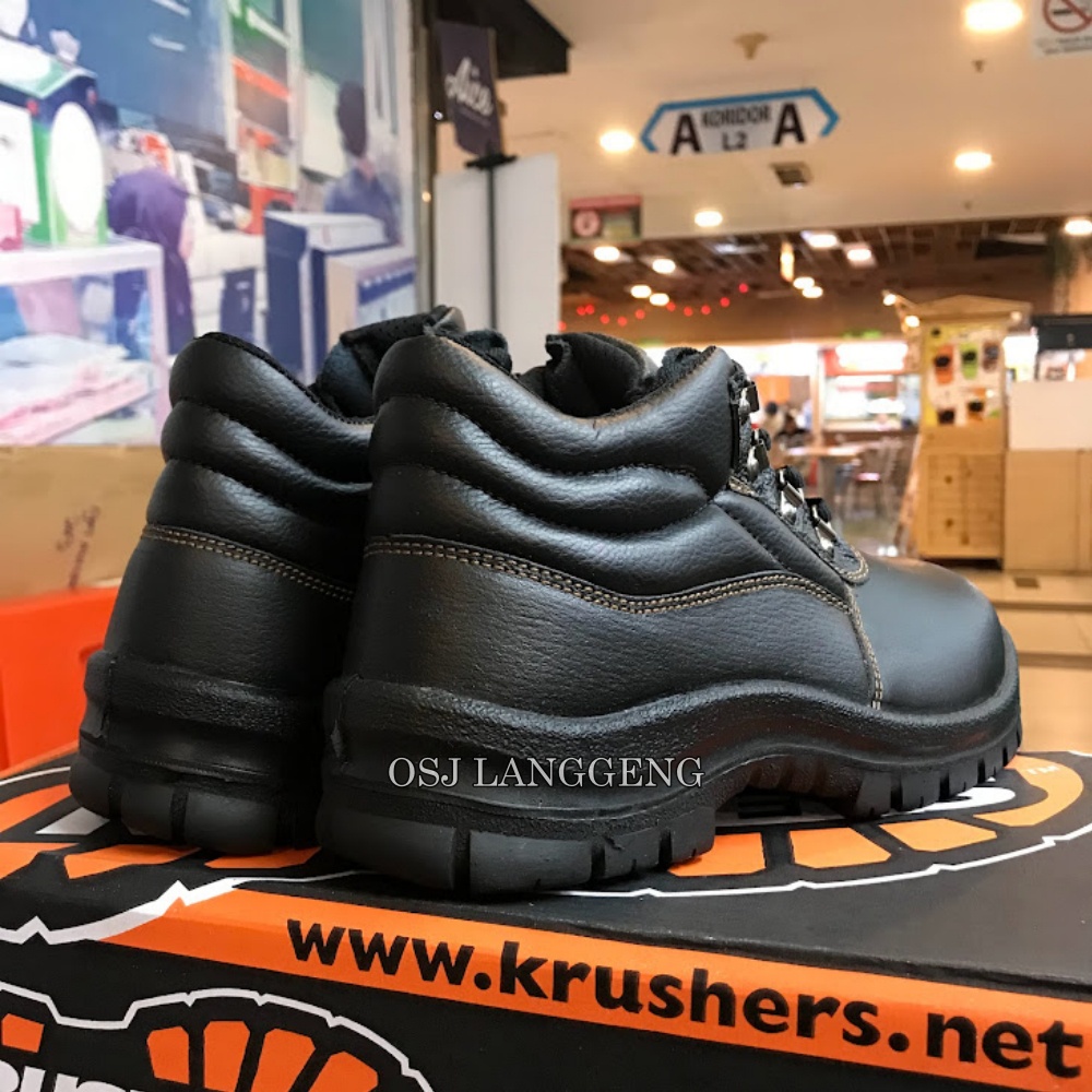 Sepatu safety Krushers Florida Black / Brown / Safety Shoes Krushers