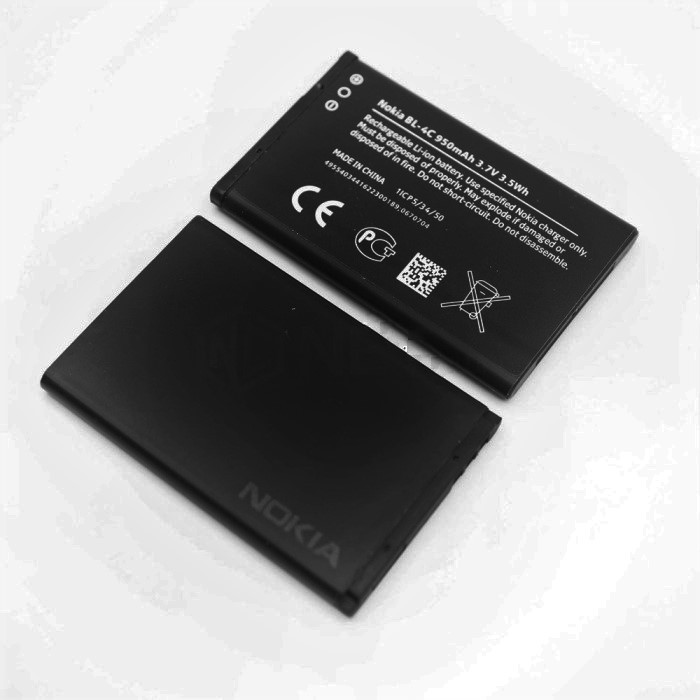 BATTERY NOKIA LUMIA BL-5C BL 4C HITAM ORIGINAL