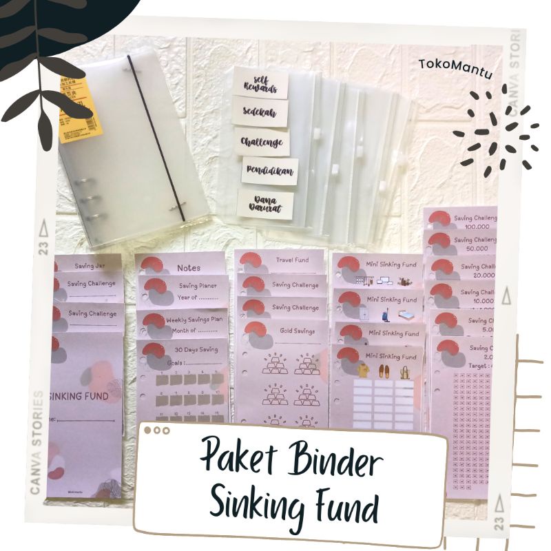 

Paket Binder Keuangan A6 6 Ring Untuk Sinking Fund / Budgating/ Saving Challange