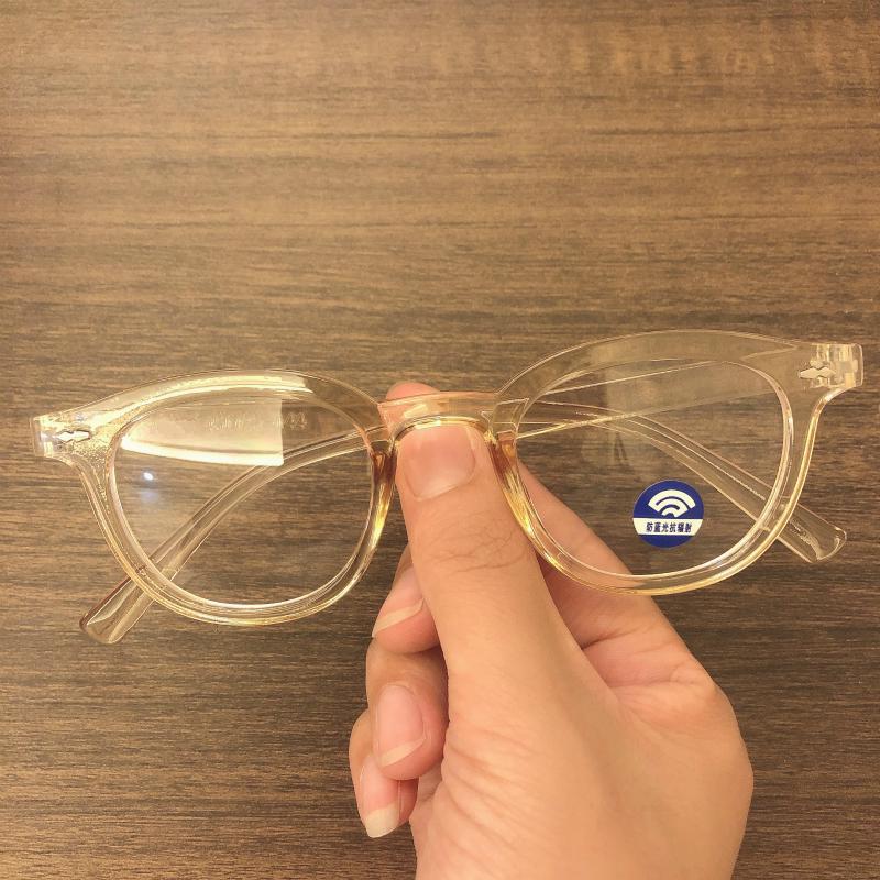 Korean fashion anti-blue light retro small round frame ins glasses