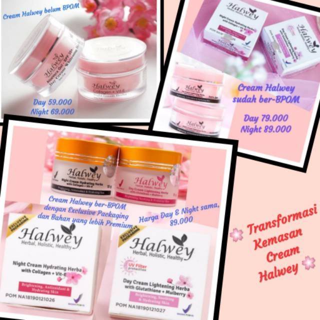 testimoni halwey skincare