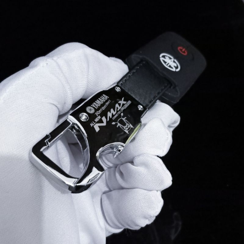 GANTUNGAN KUNCI REMOTE KEYLESS  MOTOR YAMAHA ALL NEW NMAX PAKET SARUNG KONDOM SILIKON-2