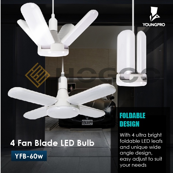 LAMPU KIPAS BLADE FAN LED BULB SUPER TERANG 60WATT BERGARANSI 1 TAHUN!!! - YOUNGPRO YFB60W