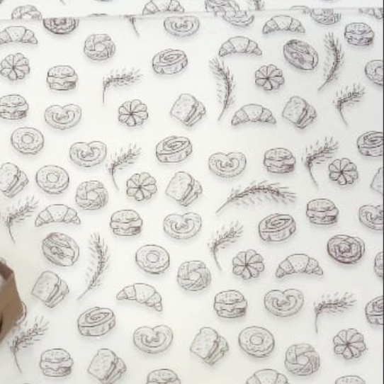 Exp Lama (COD) KERTAS ROTI MOTIF BAKERY Berkualitas