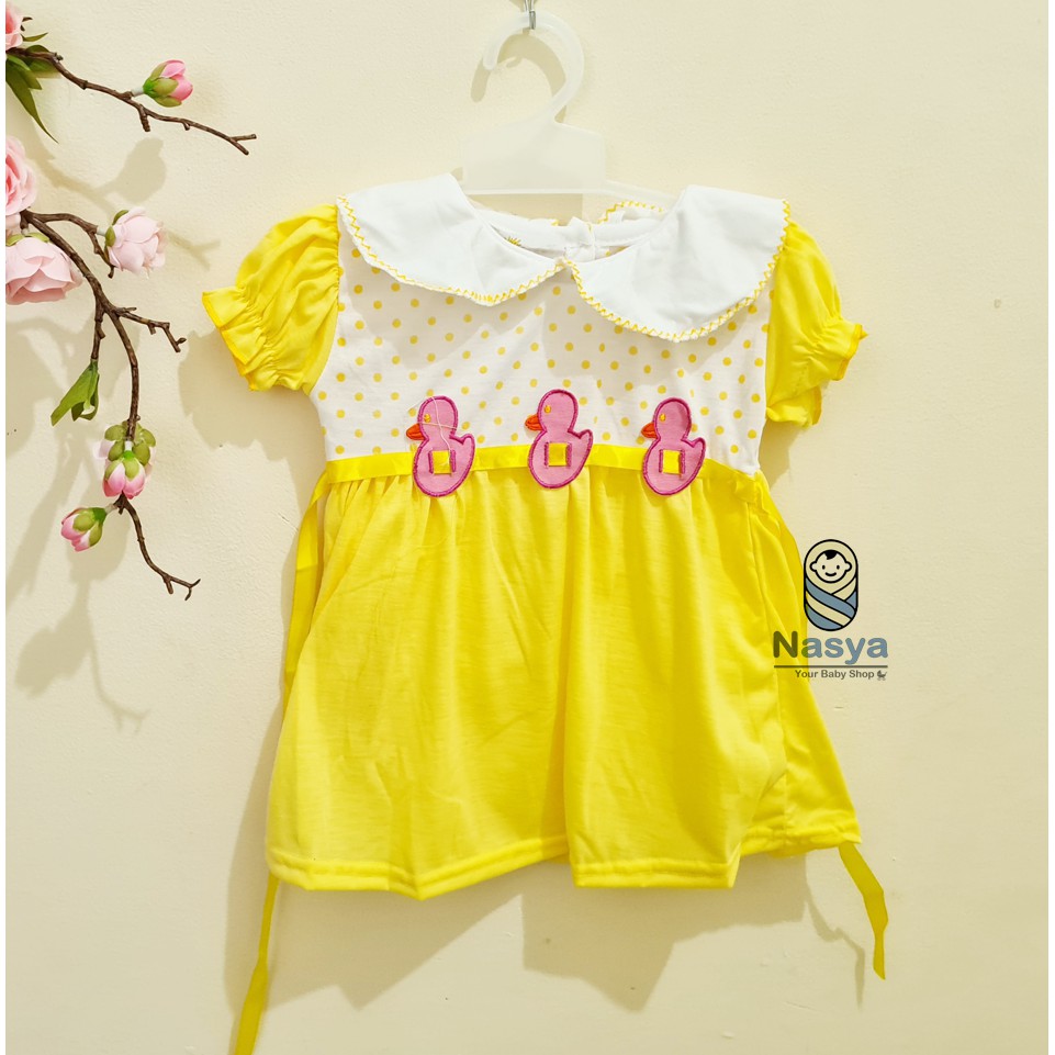 [MK-002] Baju Bayi 0-12 m / Dress Anak Perempuan motif hello kitty (bonus celana)