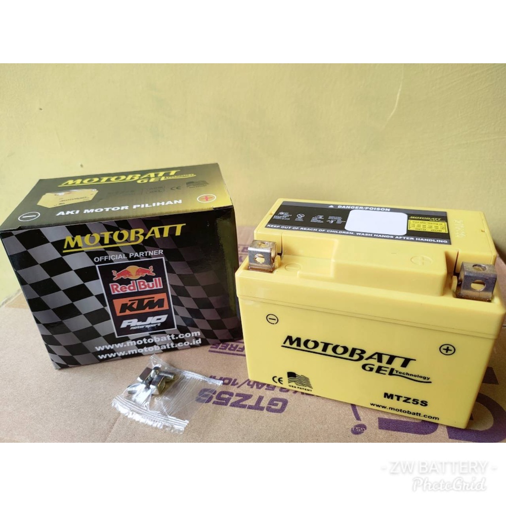 AKI MOTOR VIXION, FREEGO, BYSON, FINO, X-RIDE, XEON, GEAR MTZ5S MOTOBATT GEL