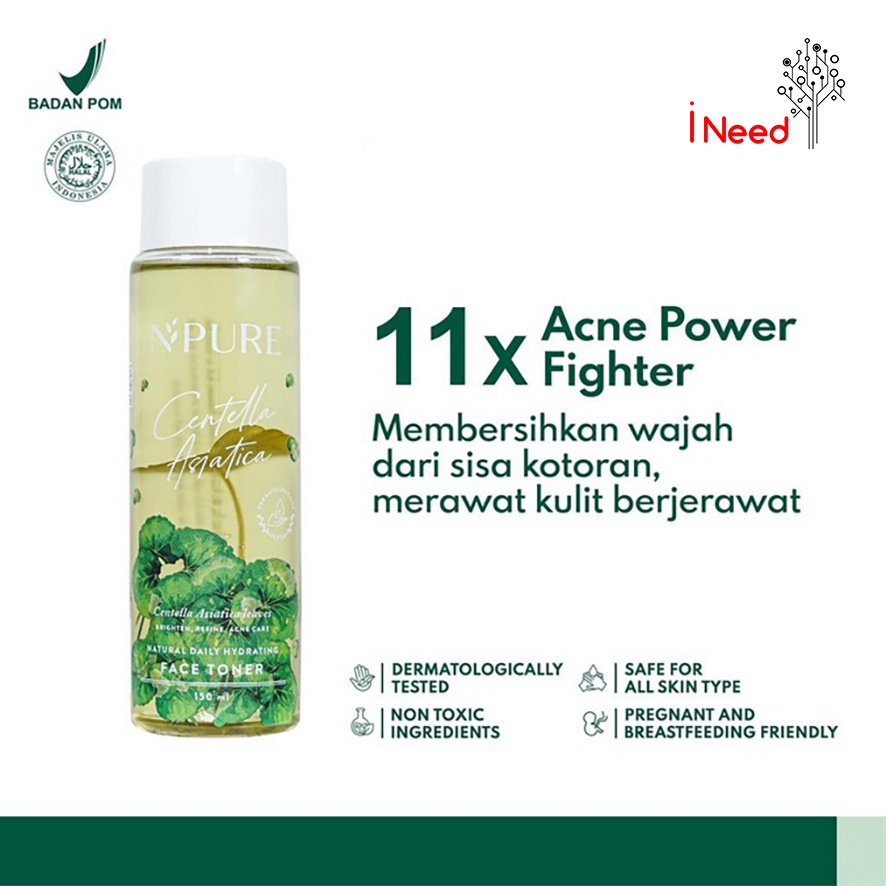 (INEED) NPURE Face Toner Centella Asiatica 30ml / 150ml - Cica Series