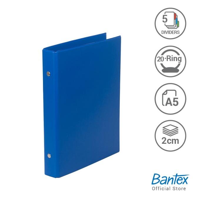 

Bantex Multiring Binder 20 Ring 25mm A5 Cobalt Blue #1324 11