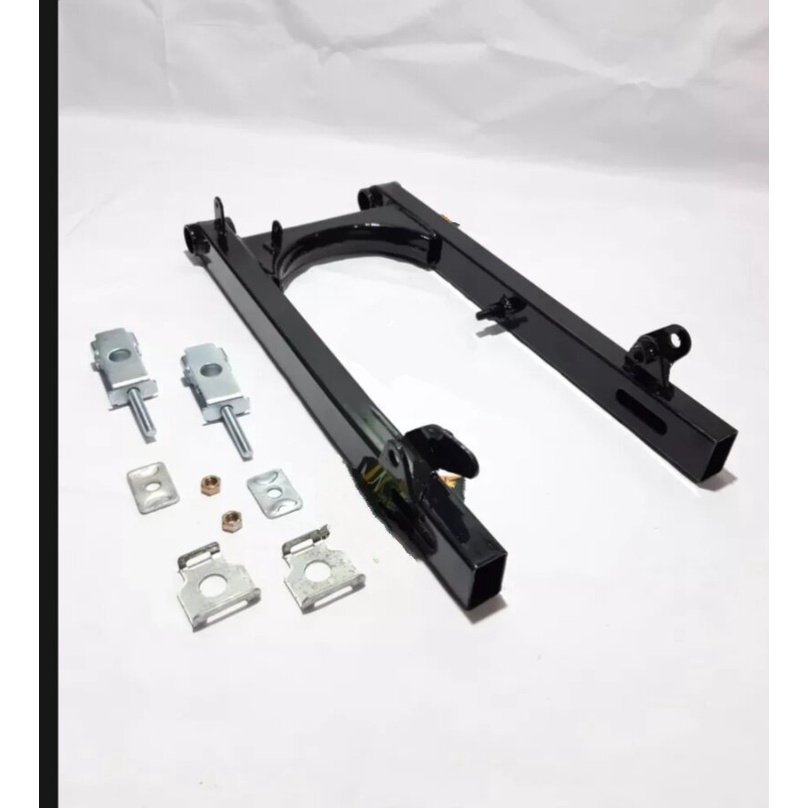 SWING ARM FIZ R VEGA R LAMA CROME &amp; HITAM SET SETELAN RANTAI BAHAN TEBAL