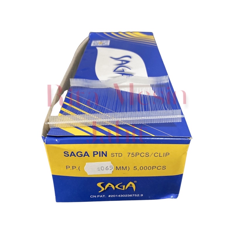 

1 kotak Isi tagpin 65mm clear transparent 5000pcs