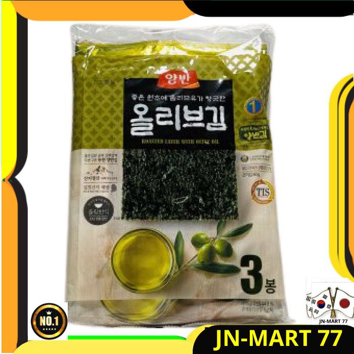 

KOREAN FOOD/SNACK KOREA YANGBAN ROASTED LAVER OLIVE OIL 20 GR-NORI ORI