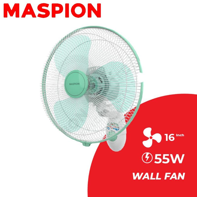 TERMURAH PROMO KIPAS ANGIN DINDING MASPION 41K MWF 41 K WALL FAN TEMBOK KUAT SEJUK AWET 55 WATT PULL