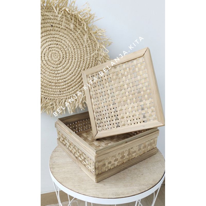 hampers bambu hits besek bambu/  keranjang bambu hantaran bambu kotak