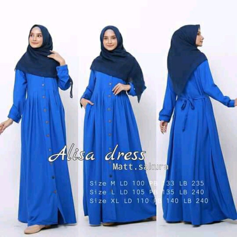 gamis kancing ALISA DRESS