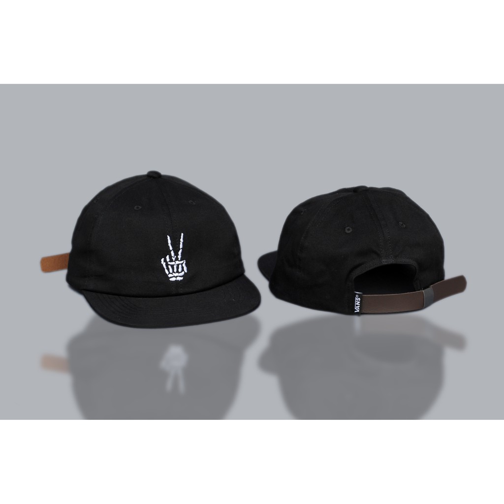 Topi Six Panel Vans Boneyard Vintage Strapback Full Tag