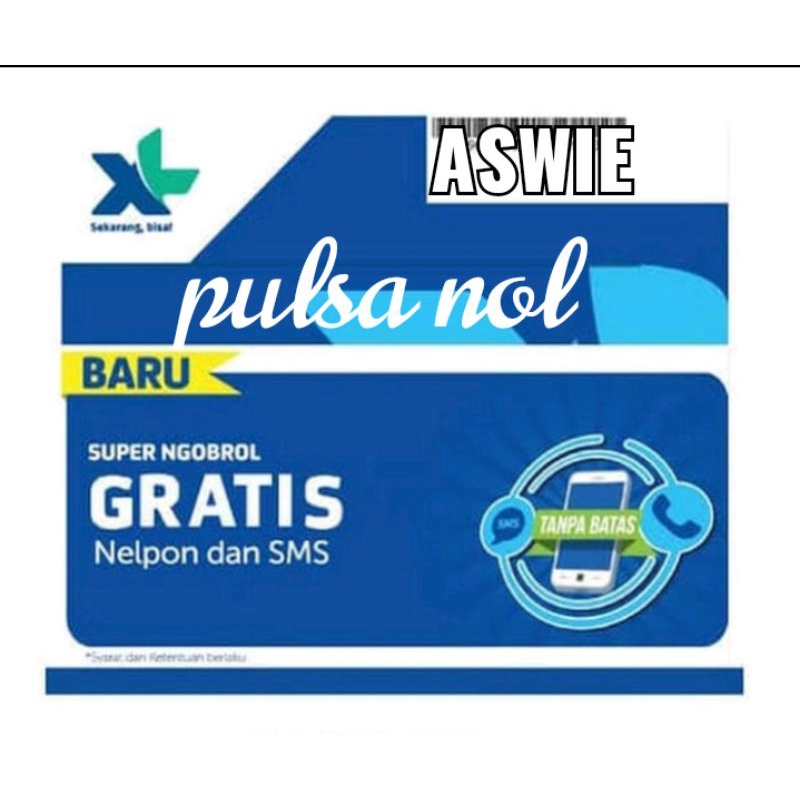Kartu perdana XL gratis nelpon+sms