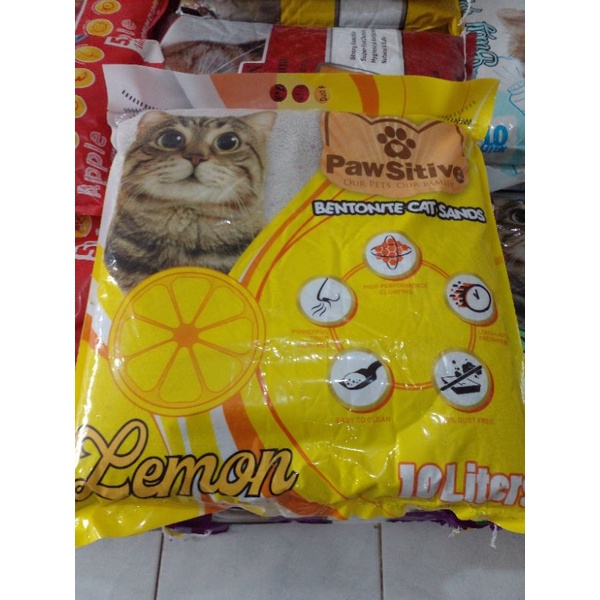 Pasir pawsitive 10 litter aroma lemon