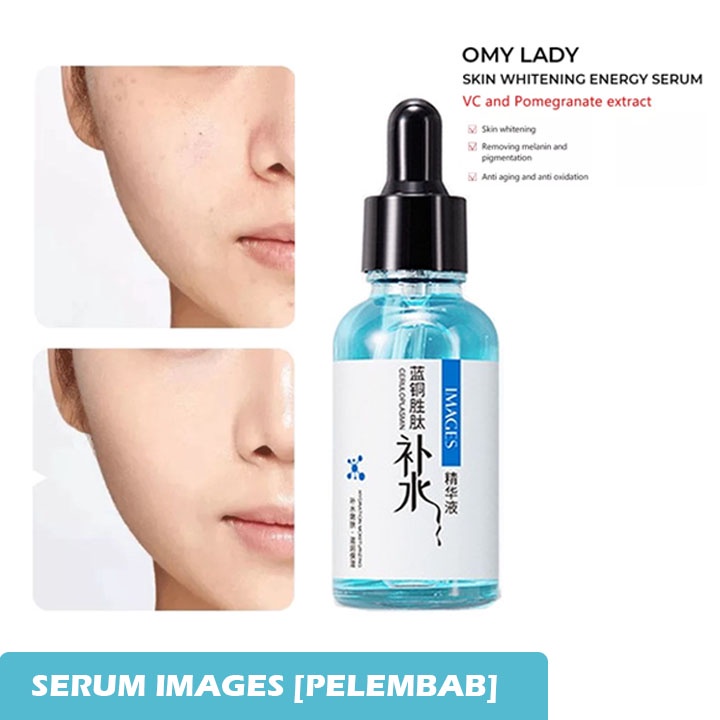 Hope Store - IMAGES Serum Esens Six Peptide Watery Tender Bomb ( BIRU ) Serum Melembabkan Kulit