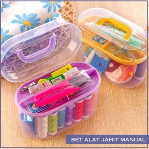 Sewing Kit / Peralatan Alat Jahit 1 Set Lengkap + Box Komplit [IMPORT]