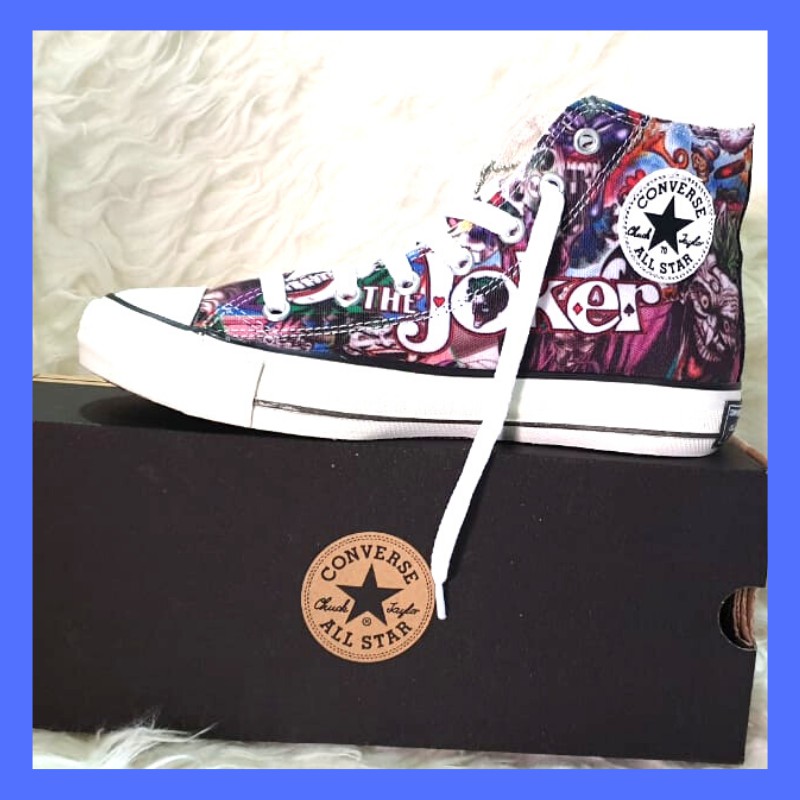 JUAL SEPATU CONVERSE16_SEPATU PRIA / WANITA MOTIF JOKER BOOT MODEL TERBARU_MAJU_LANCAR_CMJ-03