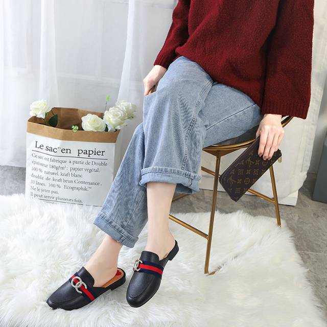 Sandal Selop Wanita Jelly Gucci Sandal Slop Wanita Import Mules Sandal Wanita Sepatu Sandal Wanita