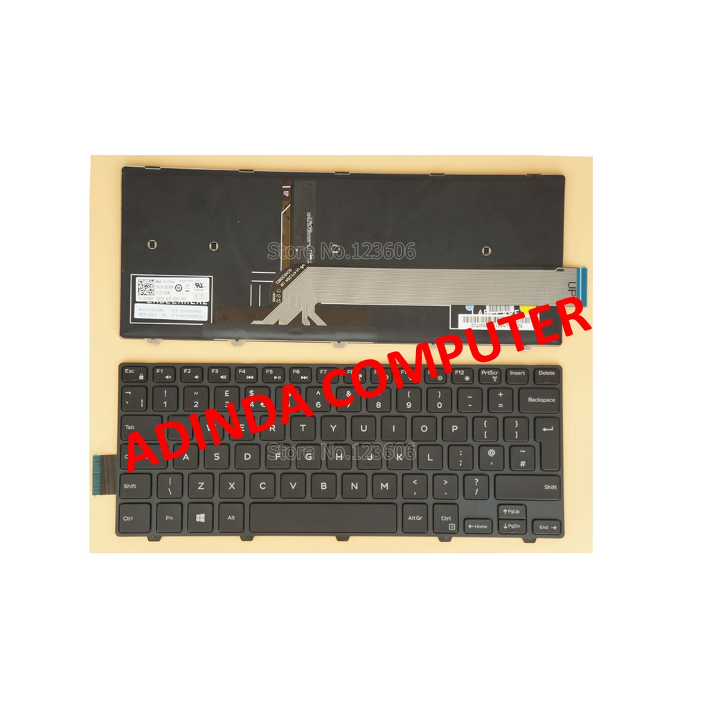 Keyboard DELL Inspiron 14-3000 14-3441 14-3442 14-3446 14-3447 14-5000 14-5442 14-5447 P53G