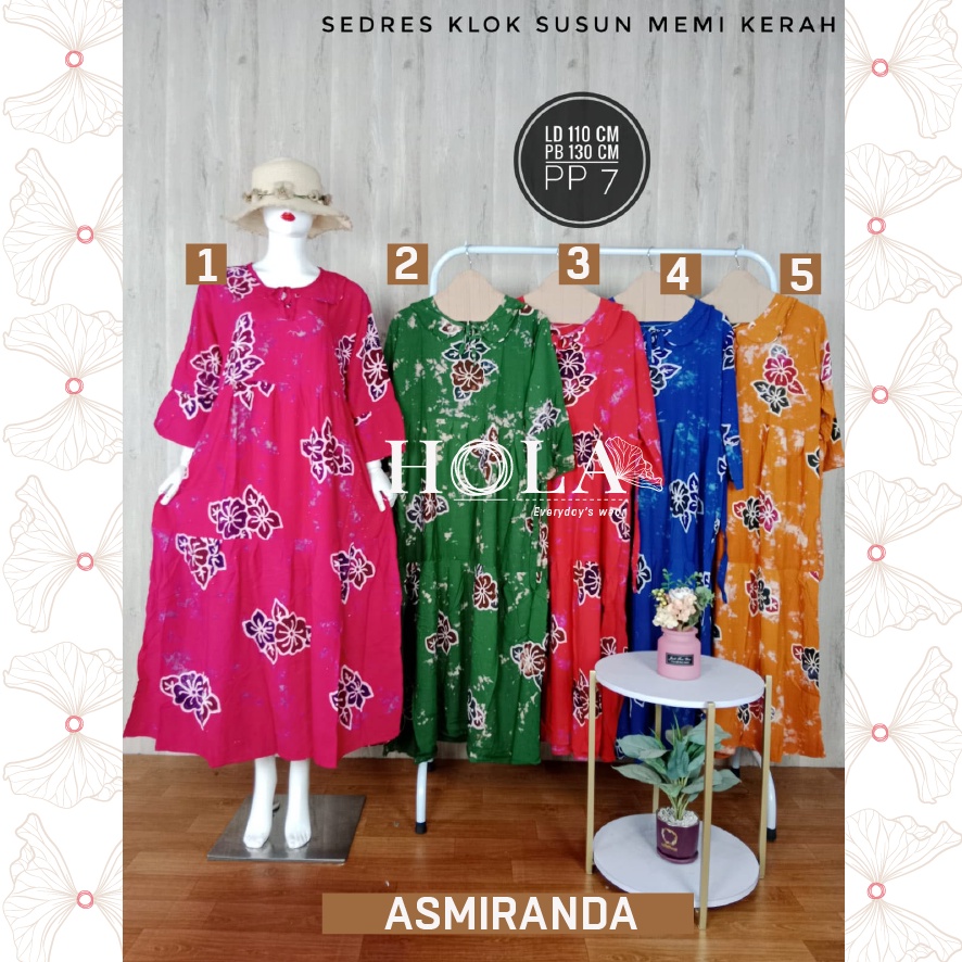 HOLA_FASH | Sekdres Messha klok, sekdres Messa, Sekdres Klok motif Sunan, Sekdres asmiranda-PP7DW-FN-SASMR01