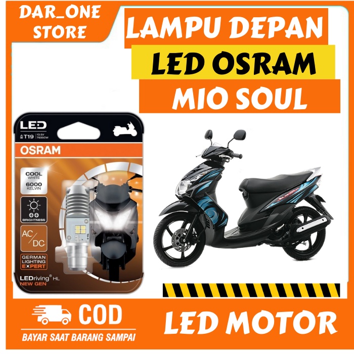 LAMPU DEPAN LED OSRAM MOTOR YAMAHA MIO SOUL LAMA ORIGINAL