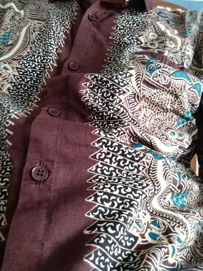 Gof Brla Damor (cressida) Batik Cowok Pakaian Pria Kemeja Batik Reguler Lengan Panjang