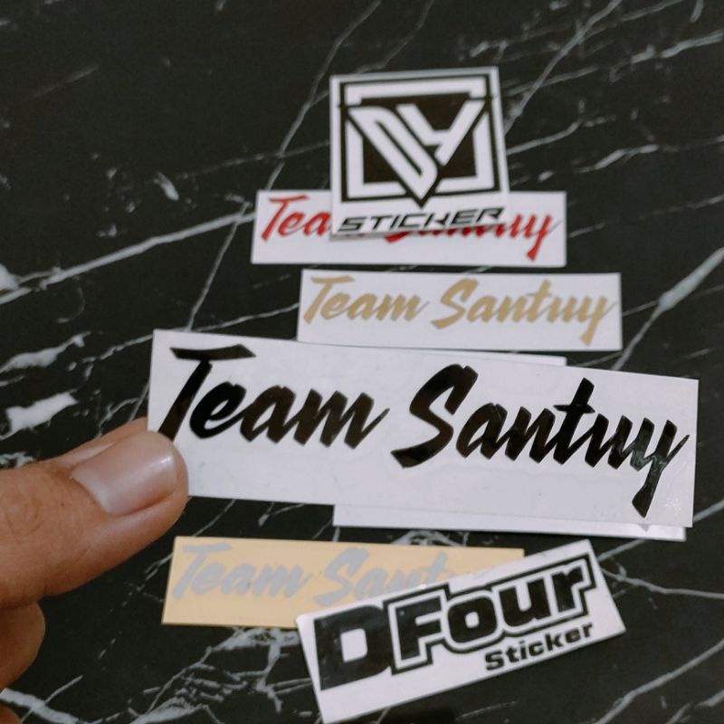 STICKER TEAM SANTUY CUTTING