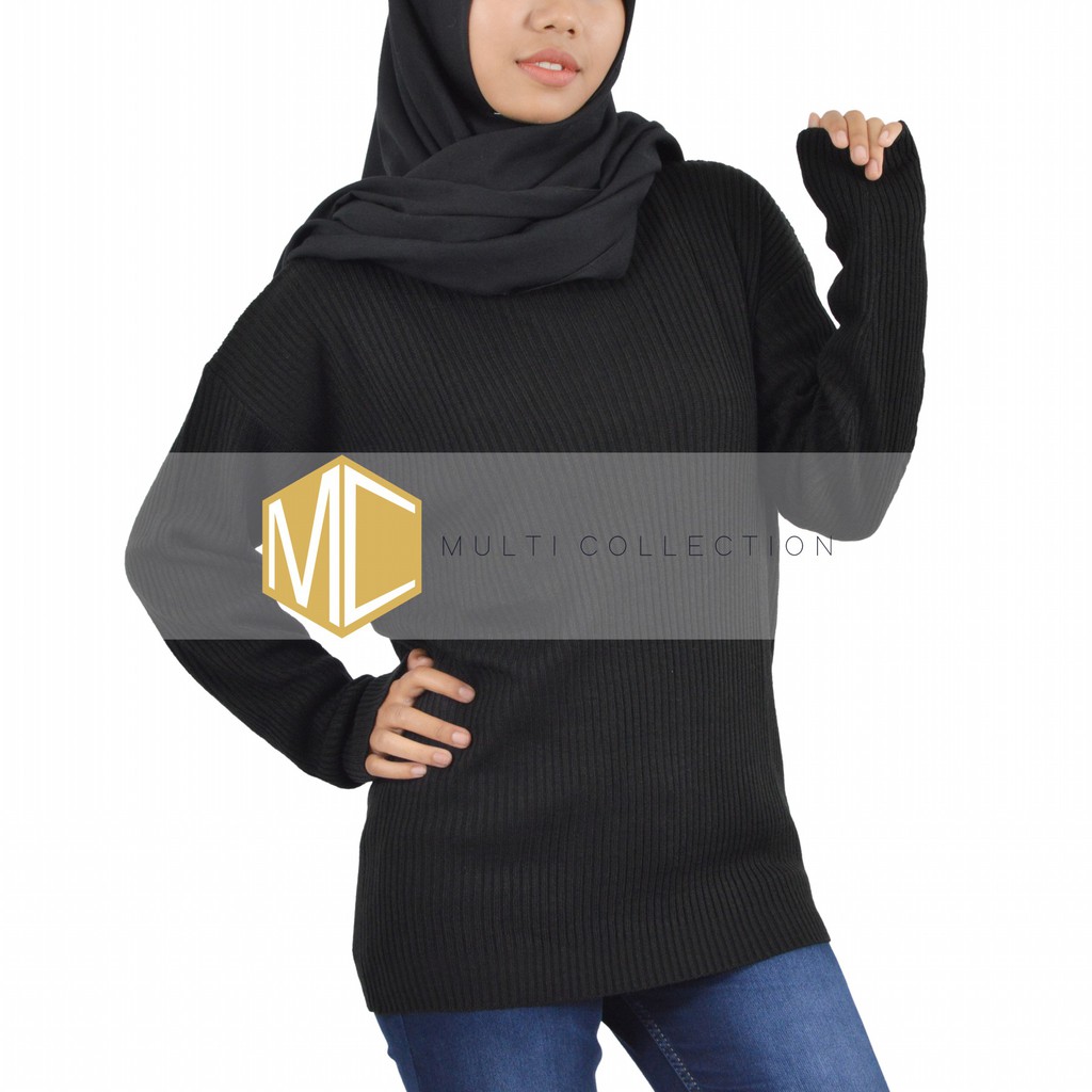 BOXY ABG PREMIUM - Baju Rajut Korea - Sweater Rajut Wanita - boxy sweater - sweater oversize - Rajut-4