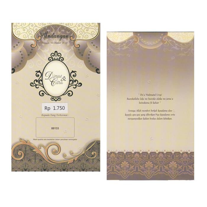 Undangan Pernikahan I Erba 88133