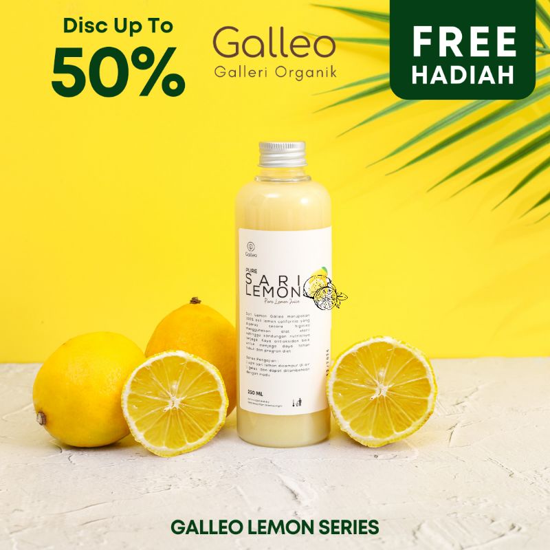Sari Lemon Murni Asli / Pure Lemon Juice Galleri Organik 100 %