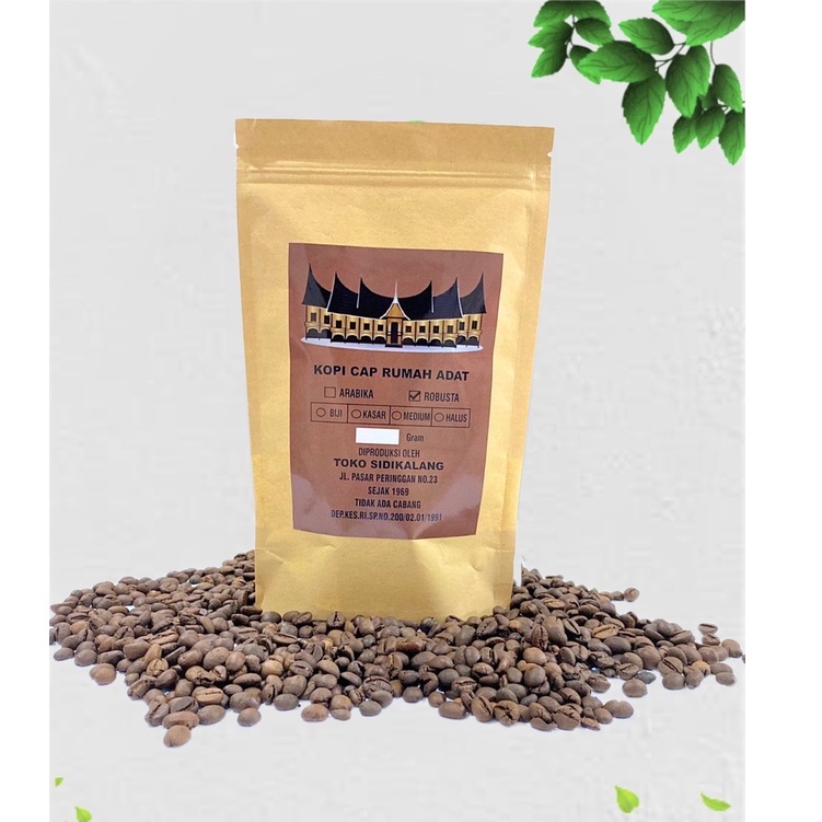 Kopi Asli Sidikalang Robusta Premium Cap Rumah Adat 500 gram